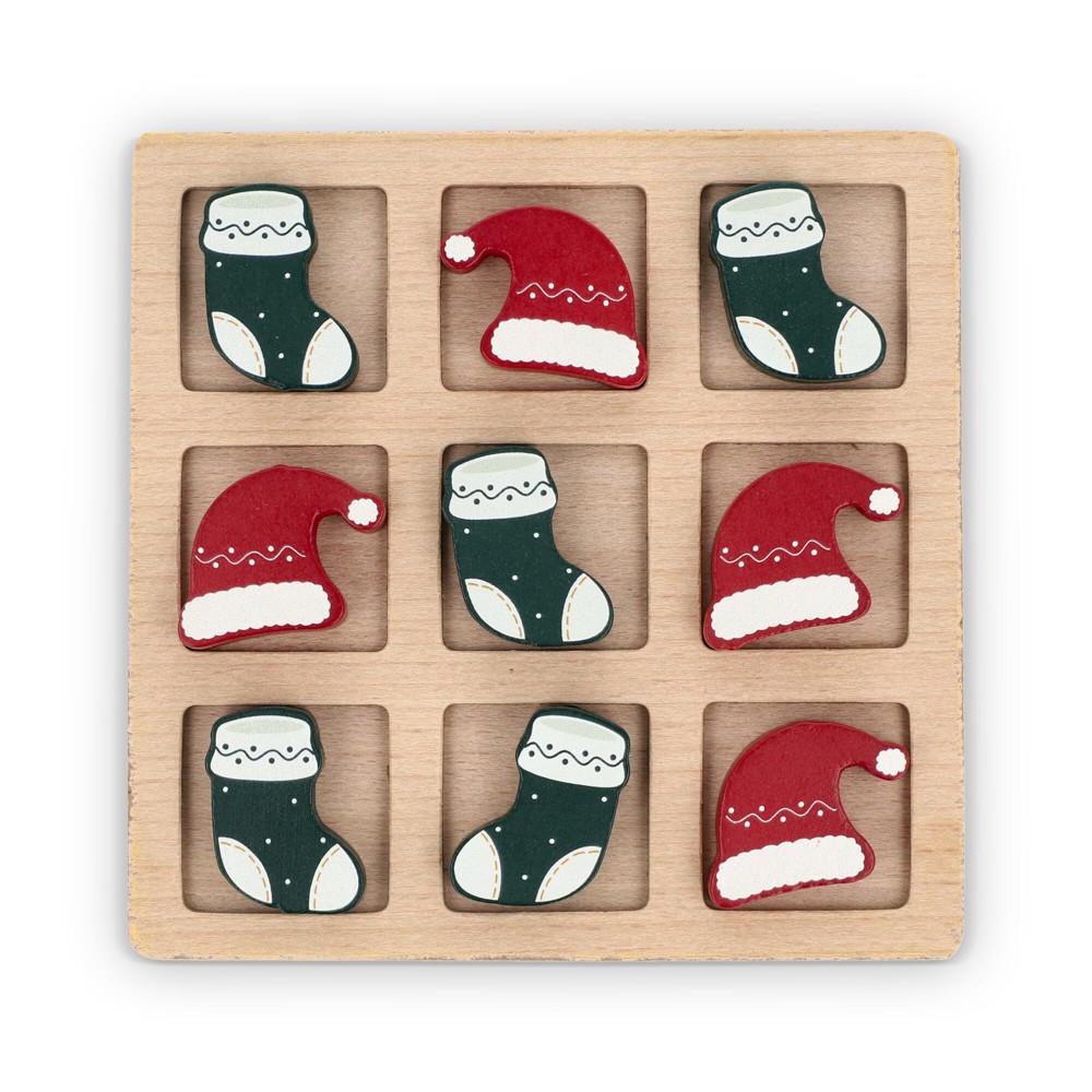 InSideOut Houten Kerstmis tic-tac-toe