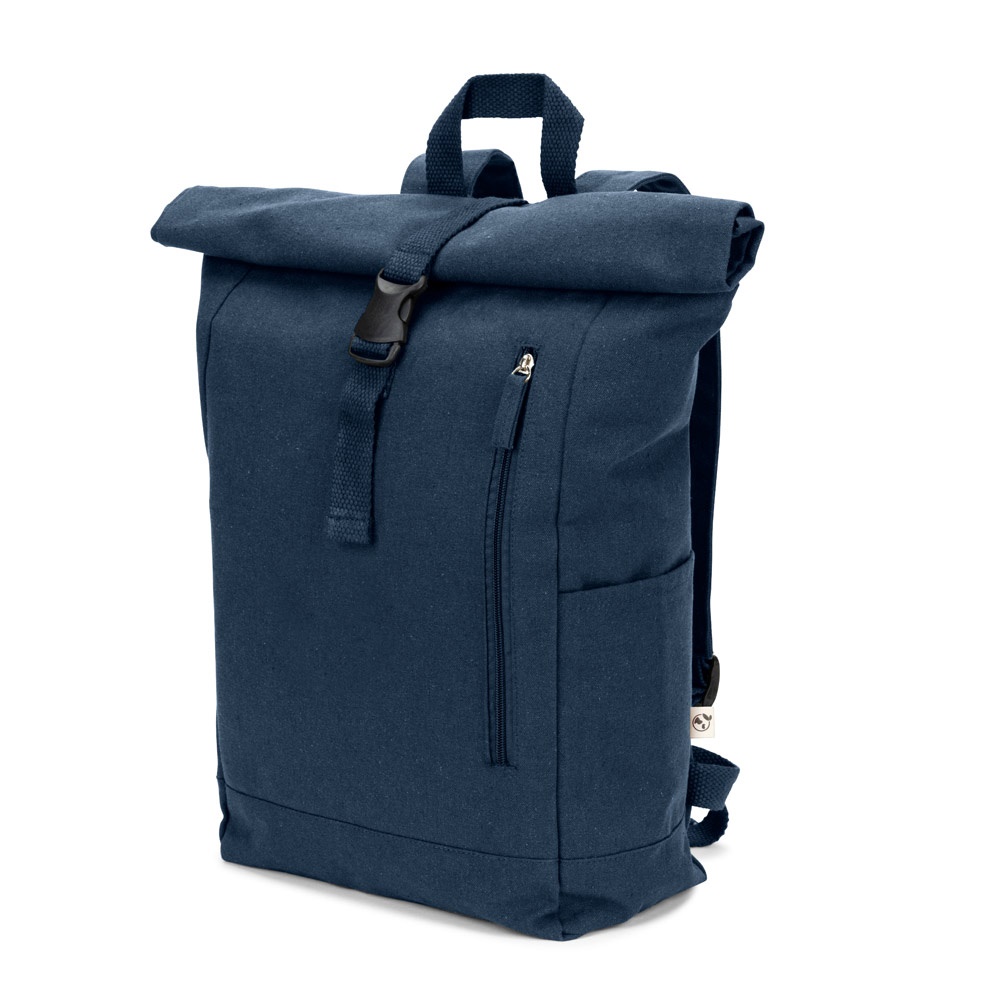 SAINT. Rolltoprugzak van gerecycled katoen en gerecycled polyester (380 g/m²)
