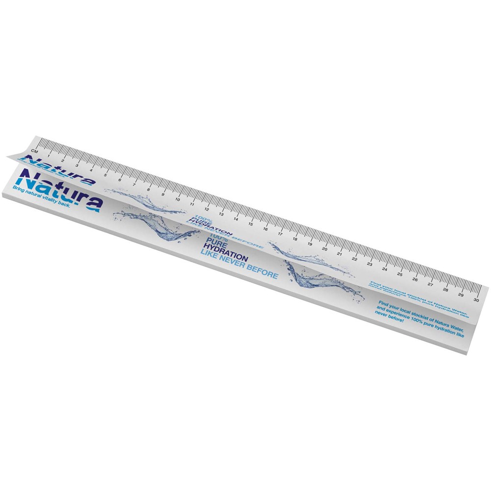 Sticky-Mate® gerecyclede sticky notes met bedrukte 30 cm liniaal