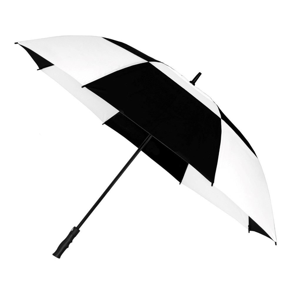FALCONE - Golfparaplu - Automaat - Windproof -  130 cm - Zwart / Wit