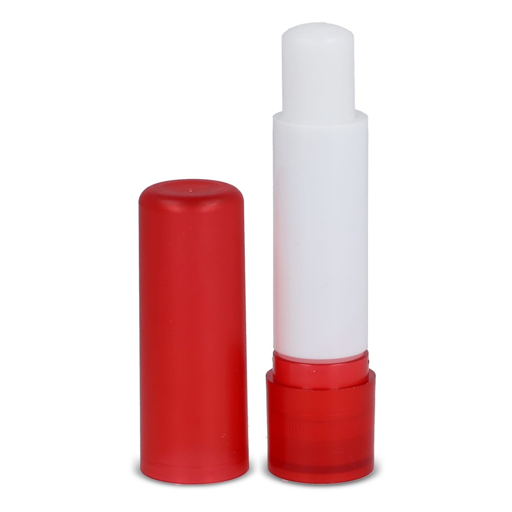 Klassieke lippenbalsemstick gerecycled materiaal - Ecru / Rood