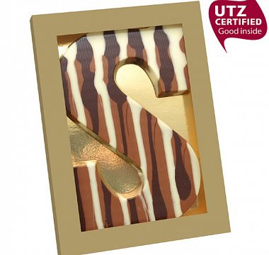 Chocoladeletter marmer 200 gram A t/m Z