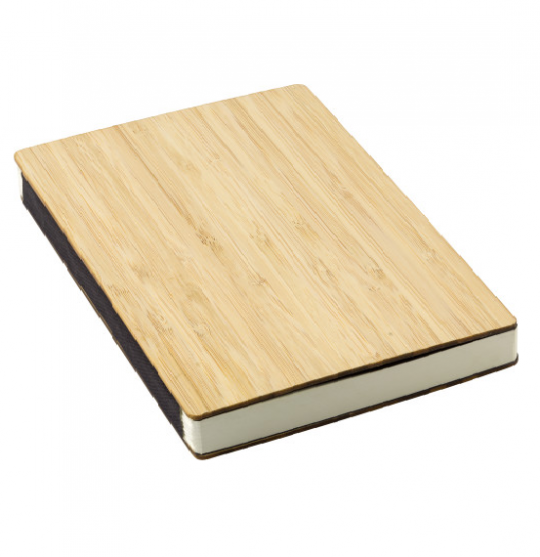 Bamboe cover notitieboek met pen (9344)