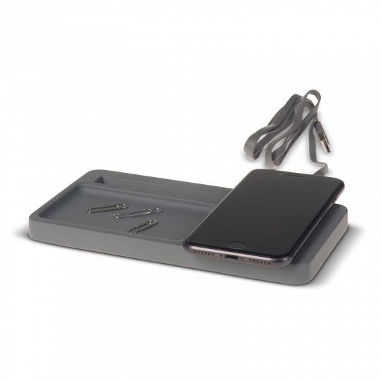 LIMESTONE DESK ORGANIZER WITH WIRELESS CHARGER 5W (16196)